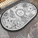 Tapete de Banheiro Retro - Swan Bathroom