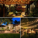 Varal de Luzes Solar com Lâmpadas Arredondadas - Ilumine Exteriores