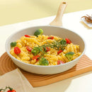 Frigideira Gourmet Antiaderente em Cerâmica e Madeira - Swankitchen